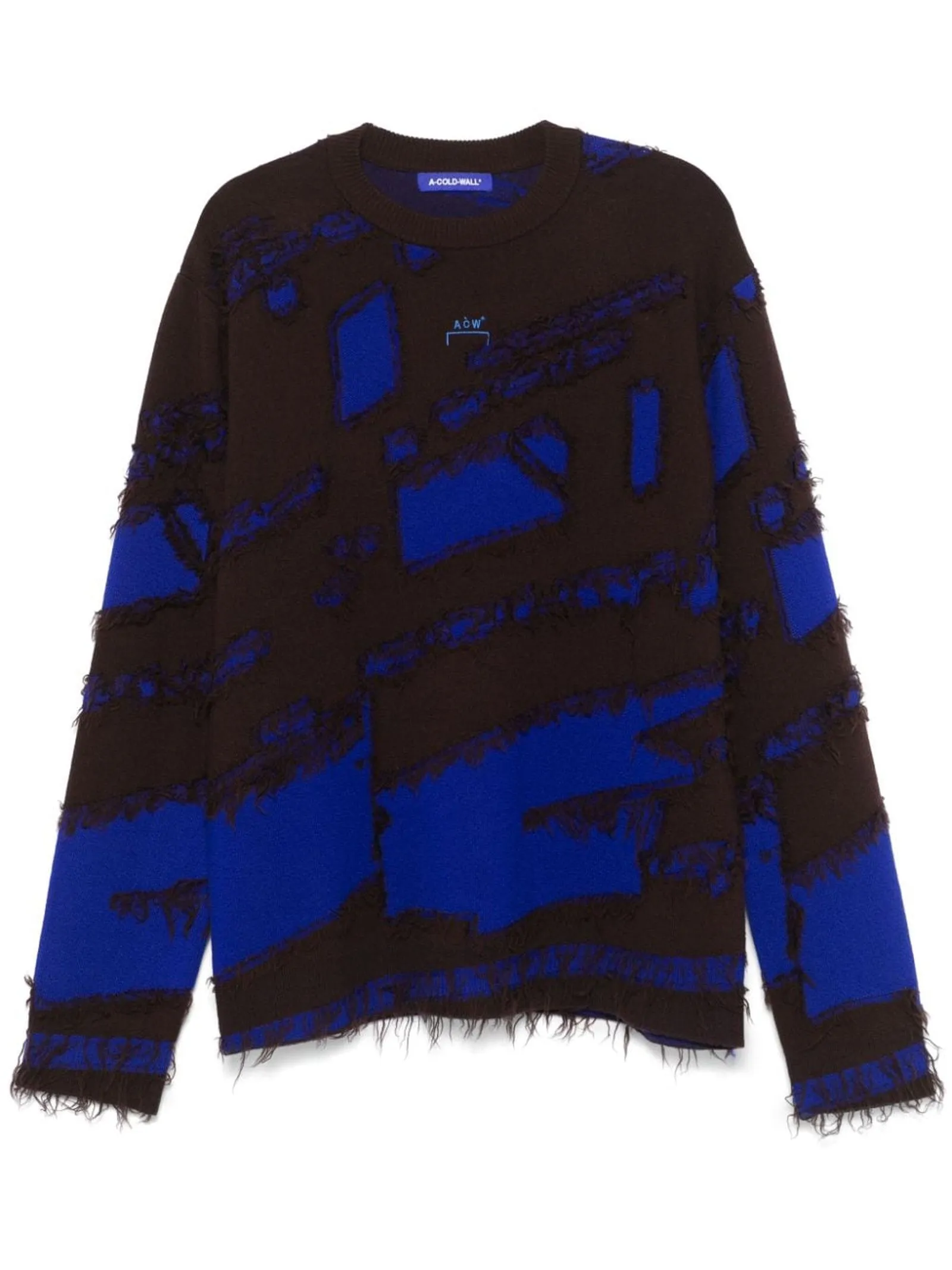 A COLD WALL Abbigliamento,Maglieria Maglione in lana blu e marrone 