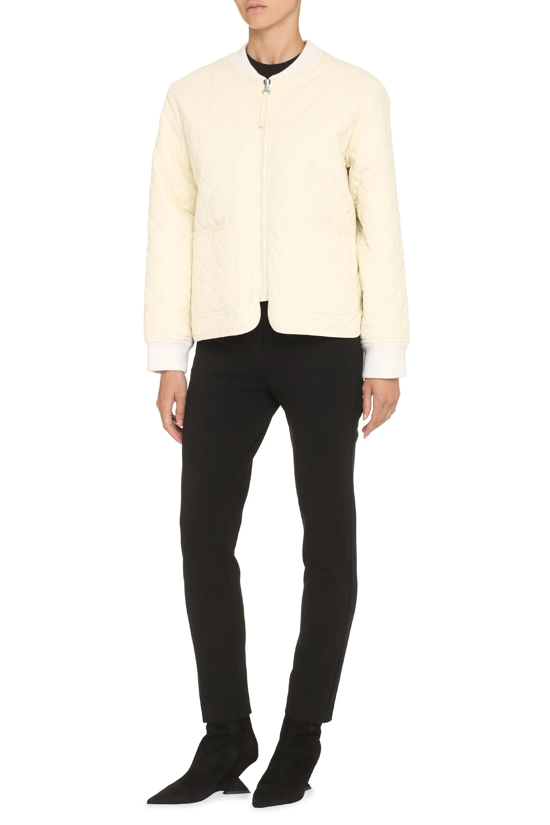 A.P.C. Giacca Elea in cotone con chiusura a zip