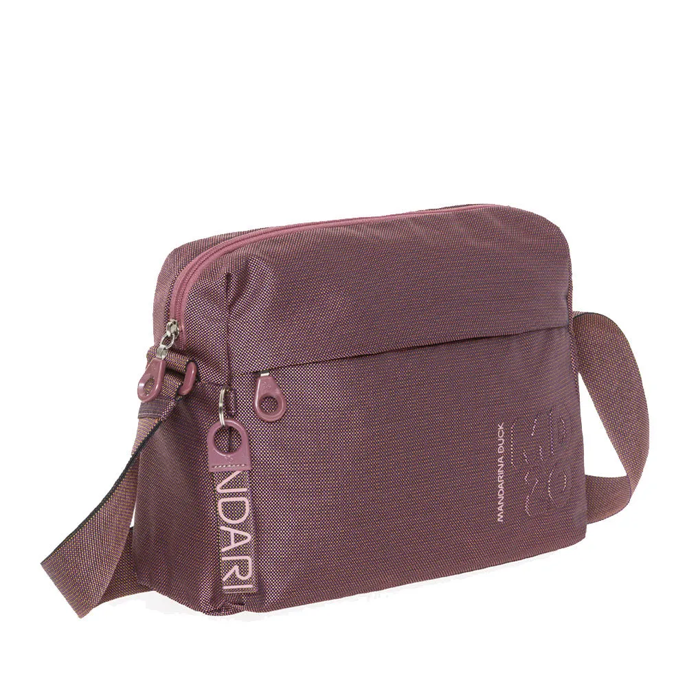 Borsa Donna a Tracolla Mandarina Duck in Tessuto colore Windsor Wine Linea MD20 Chiusa con Zip