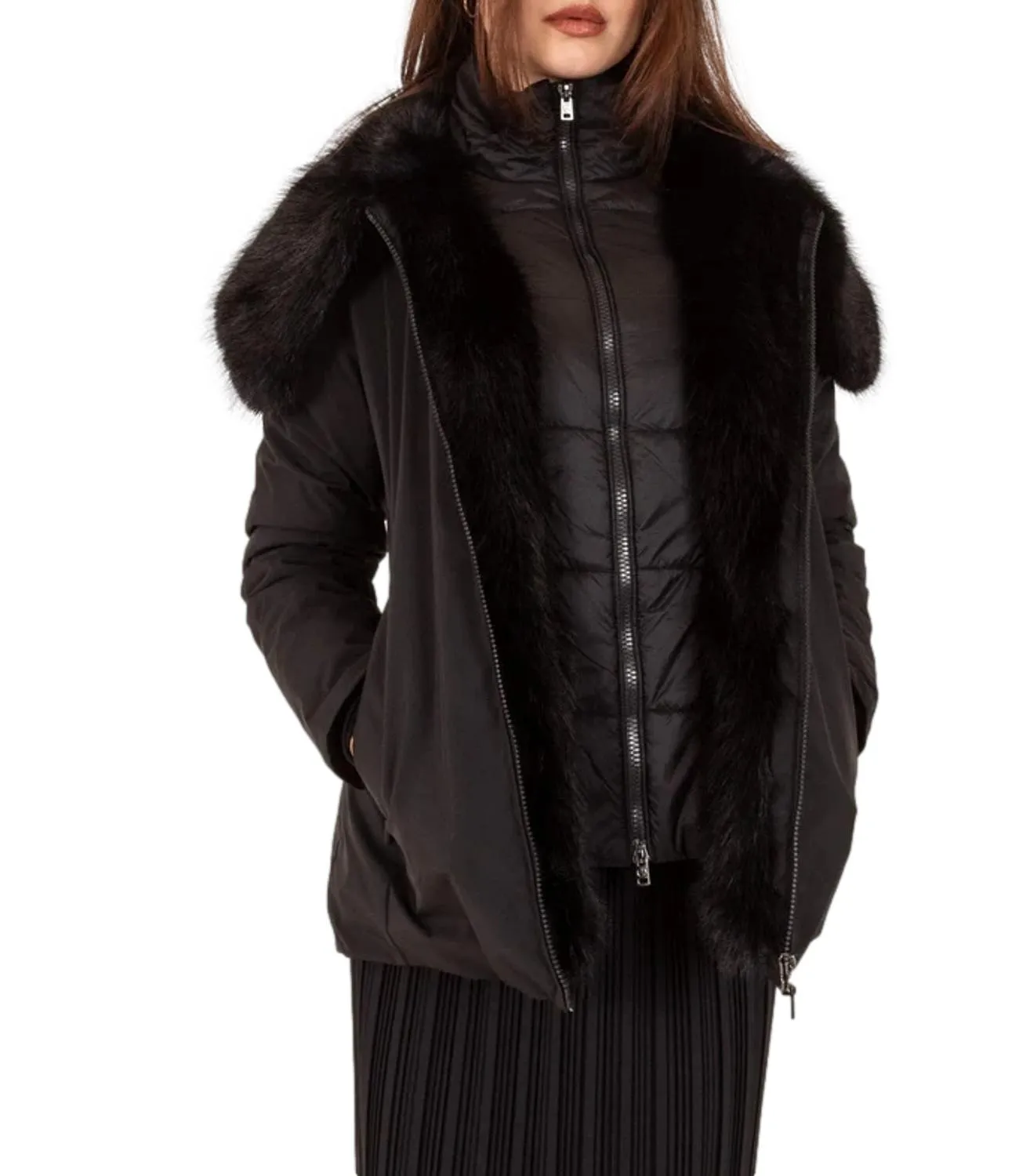 Brand PEOPLE OF SHIBUYA People Of Shibuya Giubbino Donna Nero