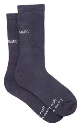 Calzini Quoc All Road Charcoal Blue