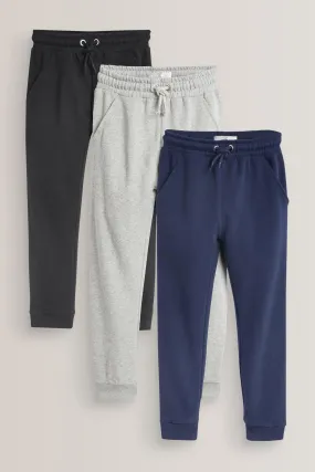 Confezione da 3 pantaloni da jogging in morbida jersey (3-16anni)    