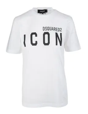 Dsquared2     T-Shirt Icon Dsquared2 Bianco
