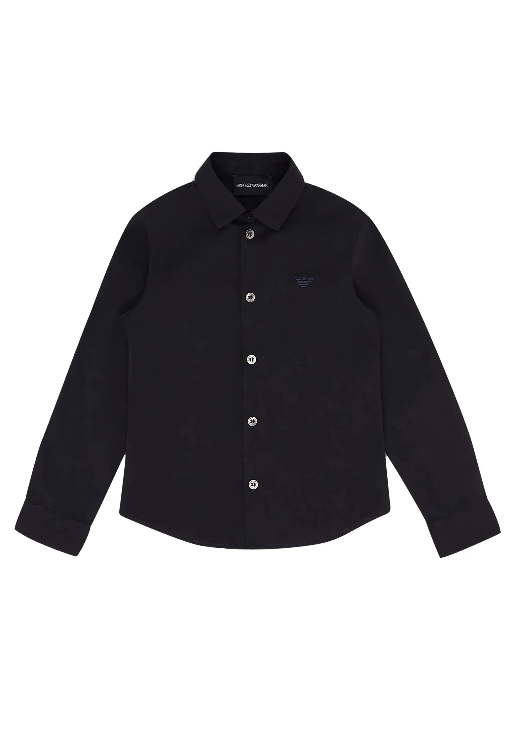 Emporio Armani camicia blu ragazzo in cotone