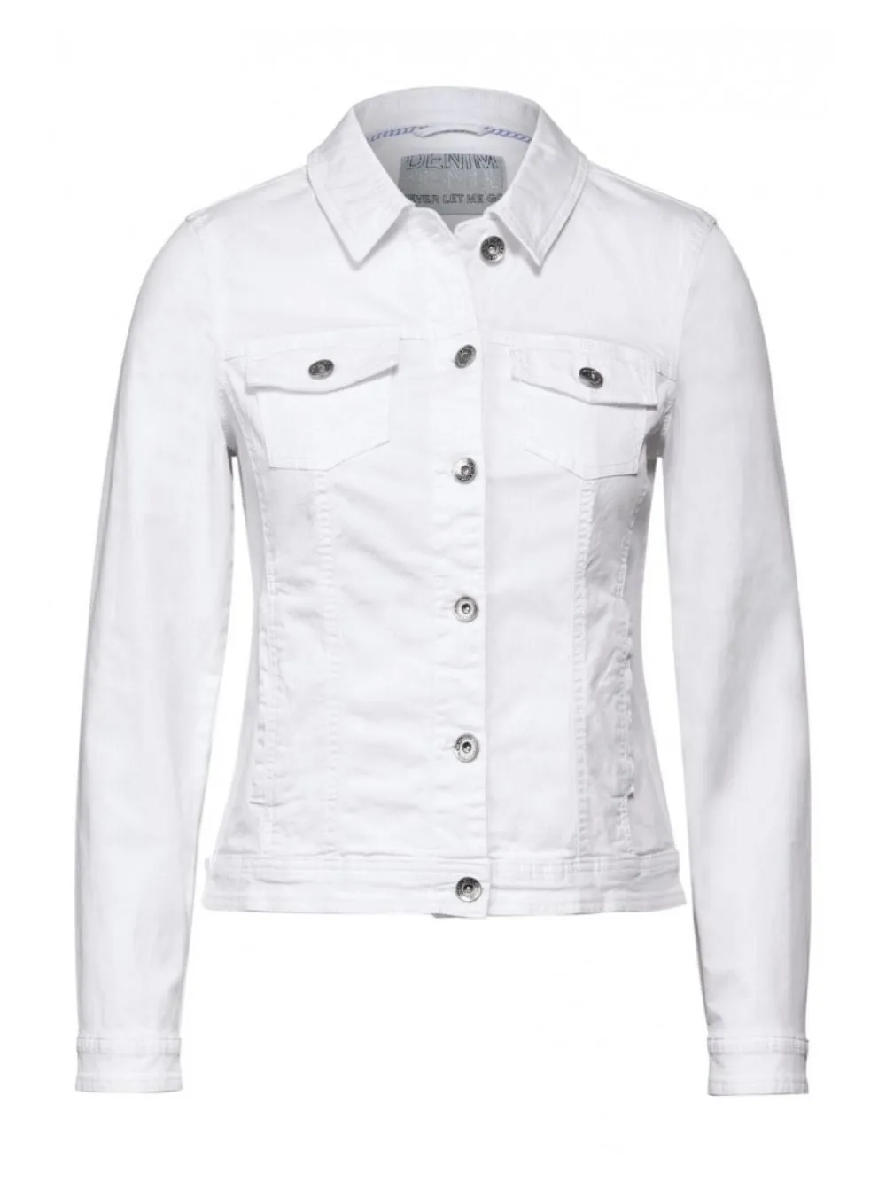 Giacca di jeans donna bianca