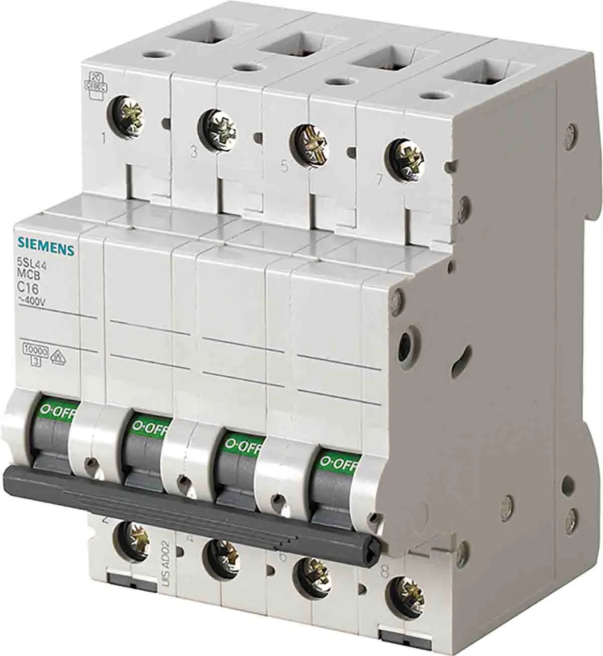 Interruttore magnetotermico Siemens 3+N 16A 10 kA, Tipo D