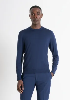 MAGLIONE REGULAR FIT IN MISTO LANA