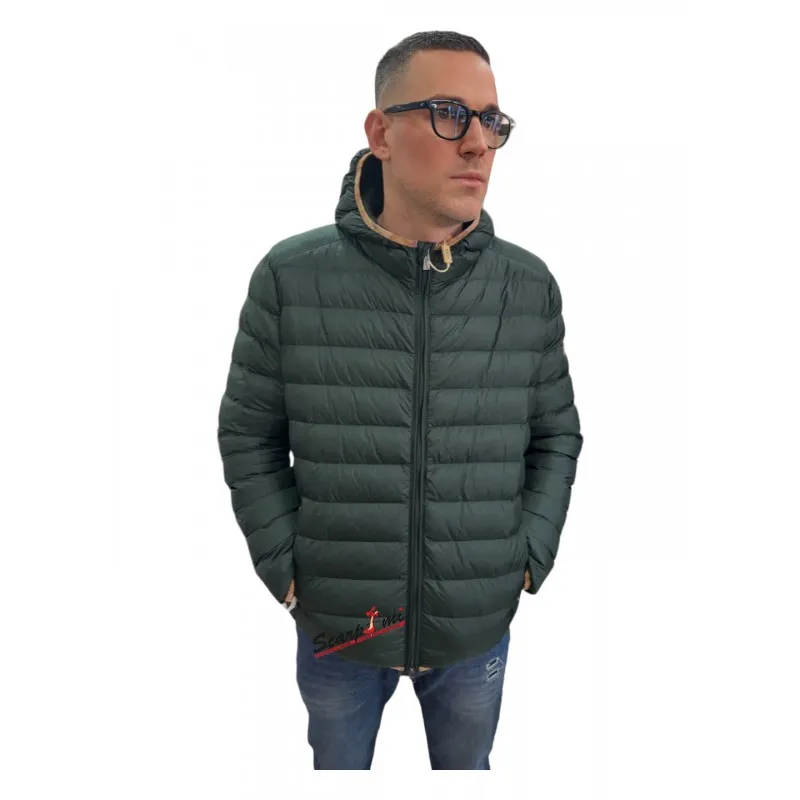 Piumino trapuntato Verde