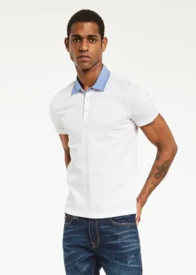 Polo in cotone jacquard