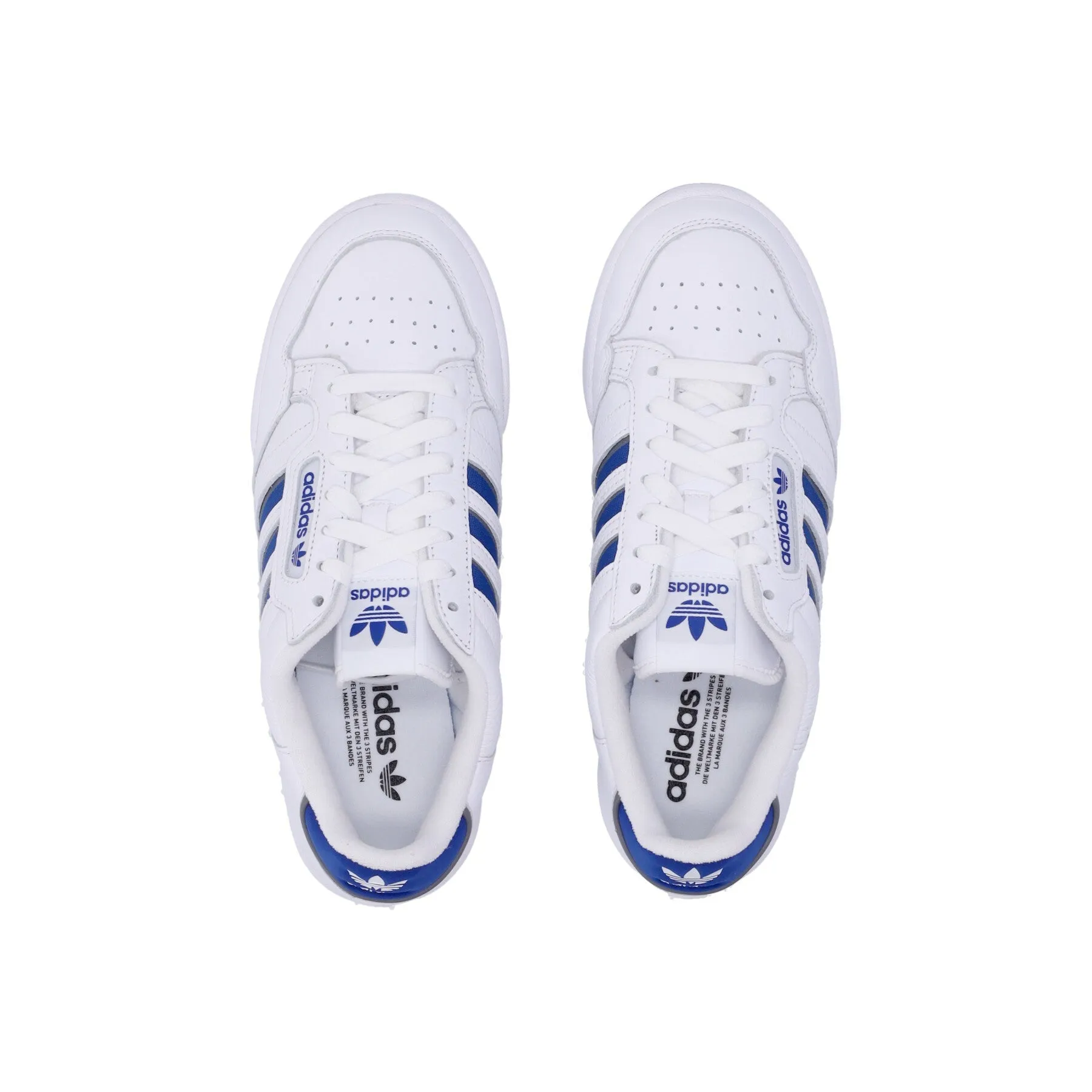 Scarpa Bassa Uomo Continental 80 Strip Cloud White/collegiate Royal/grey Three